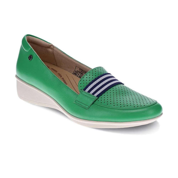 Revere Comfort Shoes Monte Carlo Wedge Loafer - Emerald