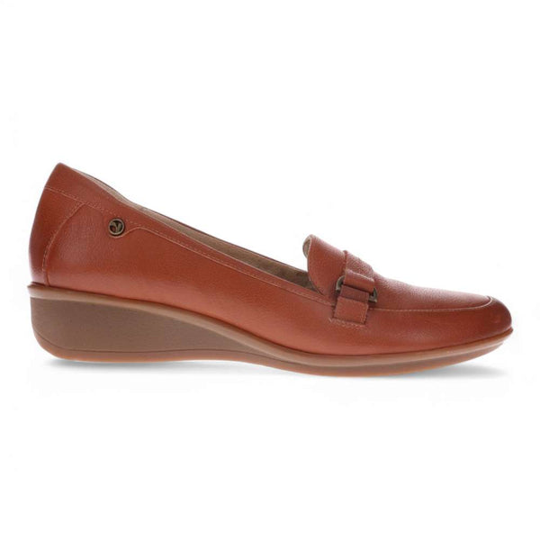 Revere Comfort Shoes Montmartre Wedge Loafer - Cognac