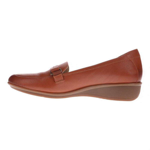 Revere Comfort Shoes Montmartre Wedge Loafer - Cognac