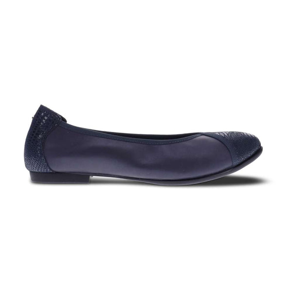 Revere Comfort Shoes Nairobi Ballet - Sapphire/Navy Lizard