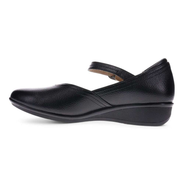 Revere Comfort Shoes Narita Mary Jane Flats - Black Pebble