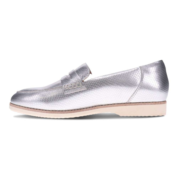 Revere Comfort Shoes Remi Casual Slip On - Silver Snake