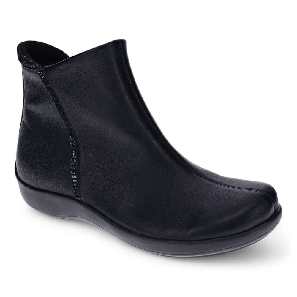 revere comfort shoes Aberdeen Boot - Black Stretch