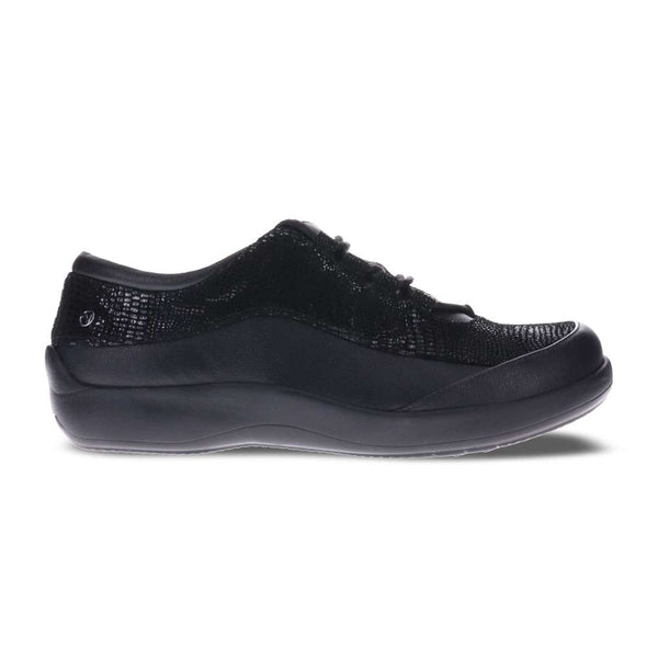 Revere Comfort Shoes Alberta Lace-Up - Black Lizard