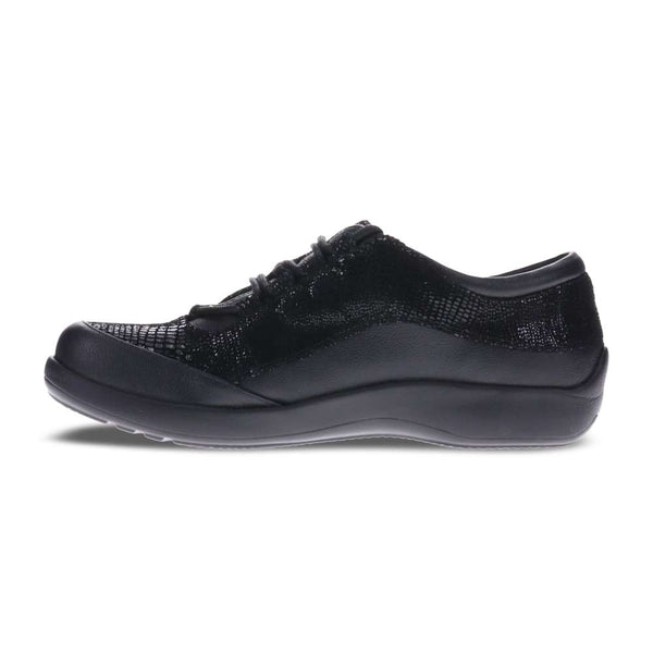 Revere Comfort Shoes Alberta Lace-Up - Black Lizard