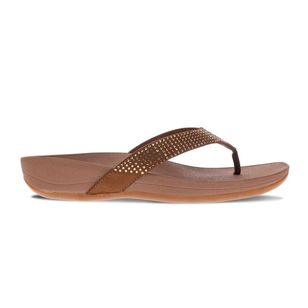 Revere Comfort Shoes Allora Toe Post Sandal - Bronze