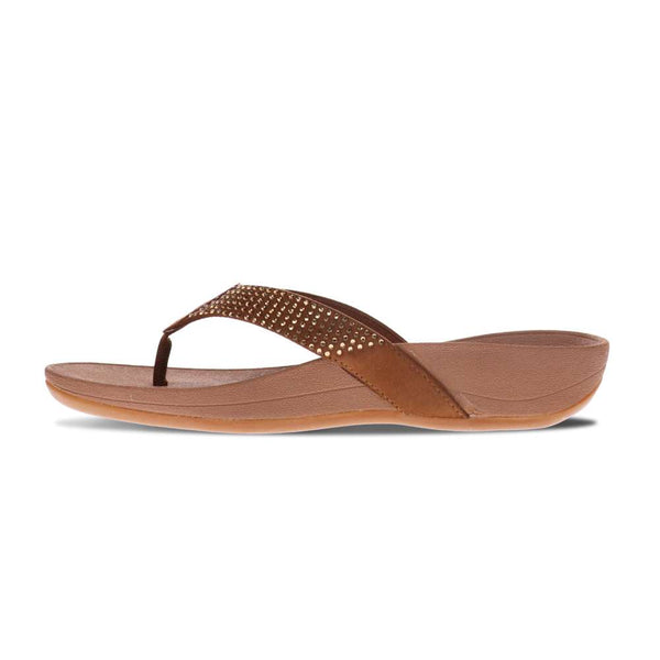 Revere Comfort Shoes Allora Toe Post Sandal - Bronze