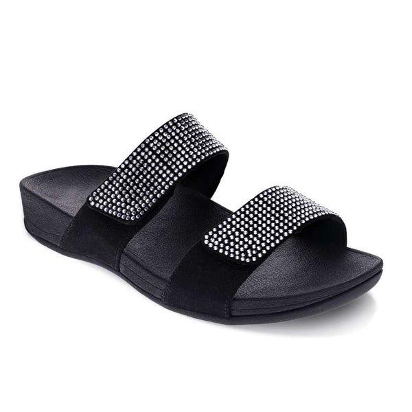Revere Comfort Shoes Avoca Slide Sandal - Black