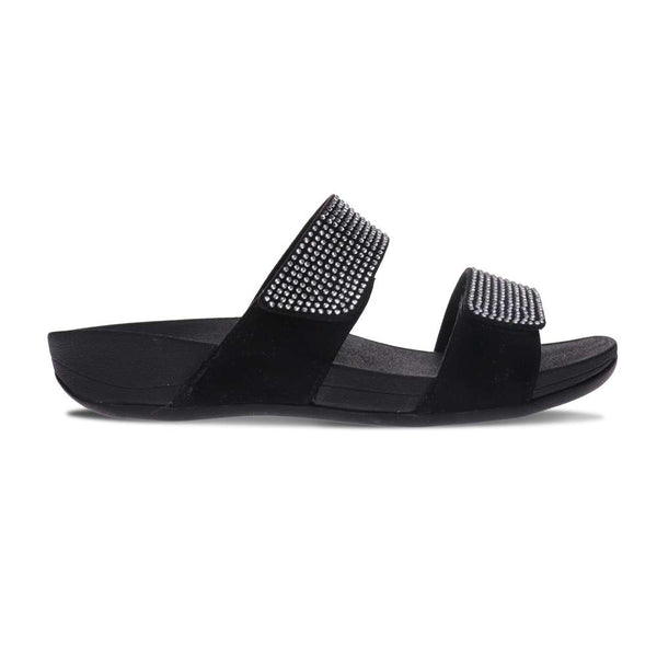 Revere Comfort Shoes Avoca Slide Sandal - Black