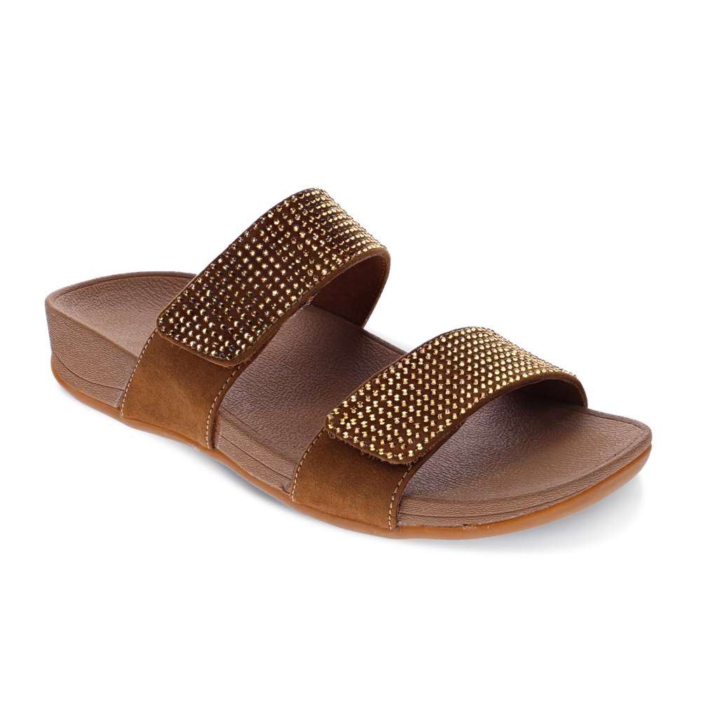 revere comfort shoes Avoca Slide Sandal - Bronze