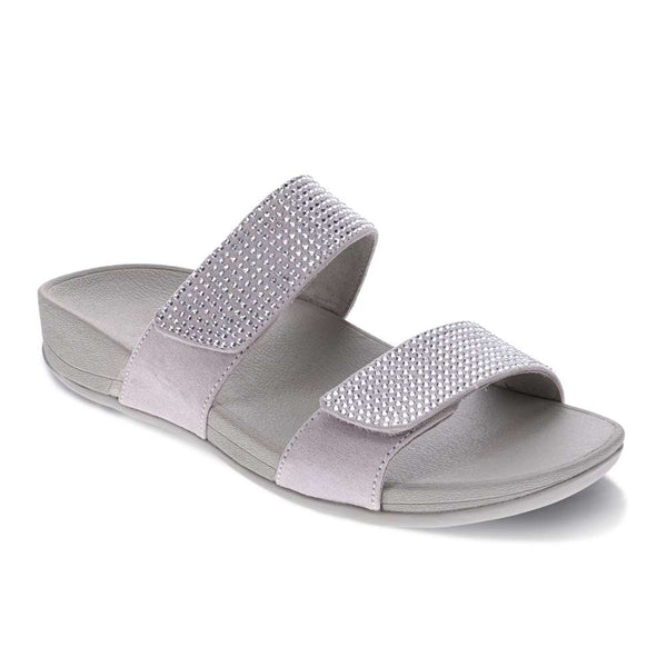 Revere Comfort Shoes Avoca Slide Sandal - Silver