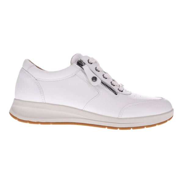 Revere Comfort Shoes Boston Zip Sneaker - White Perf