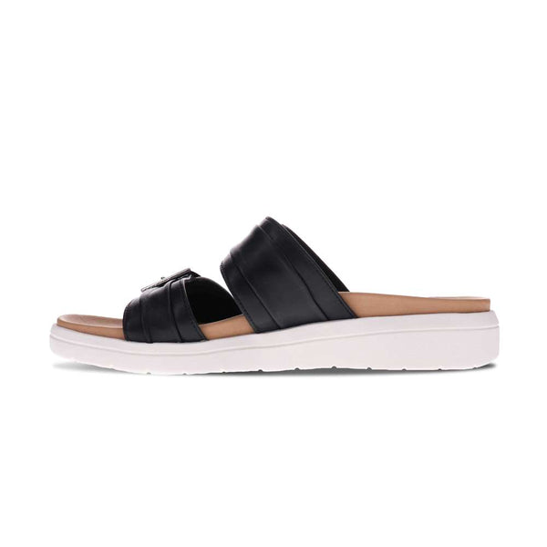 Revere Comfort Shoes Bowie Slide Sandal - Black