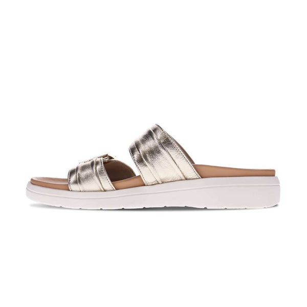 Revere Comfort Shoes Bowie Slide Sandal - Champagne