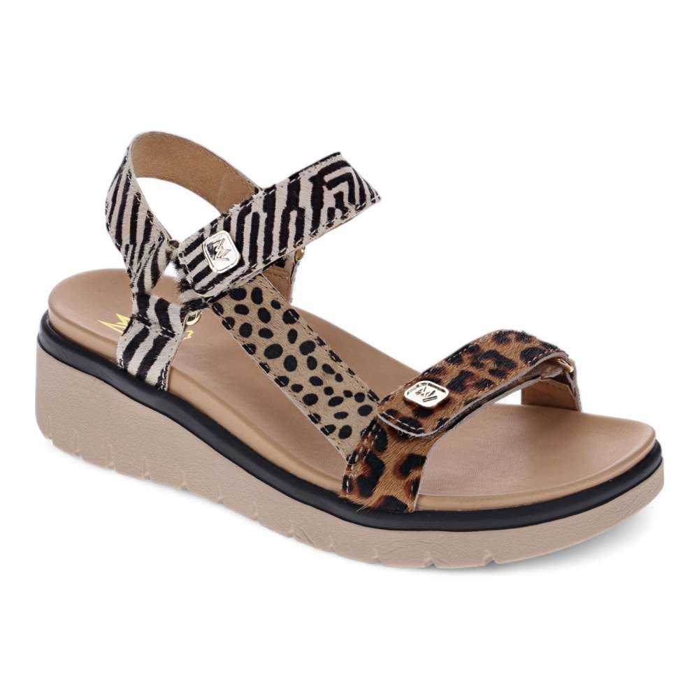 revere comfort shoes Candice Sandal - Leopard Multi