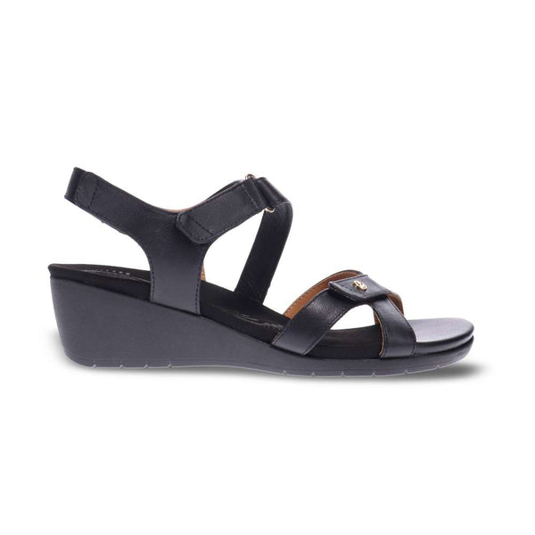 Revere Comfort Shoes Casablanca Wedge - Black French