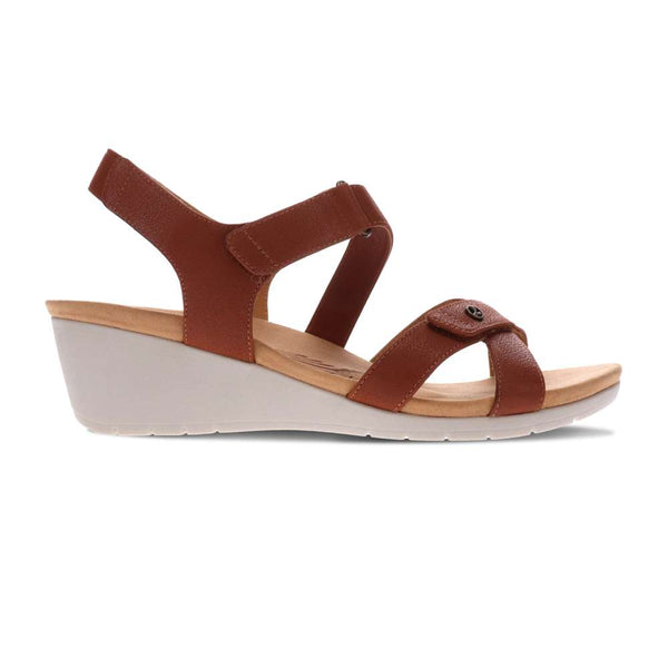 Revere Comfort Shoes Casablanca Wedge - Cognac