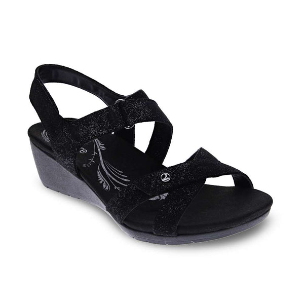 Revere Comfort Shoes Casablanca Wedge - Midnight