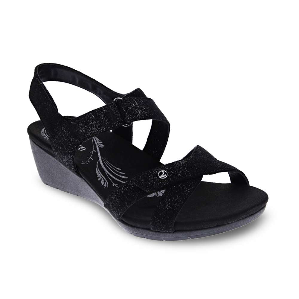 revere comfort shoes Casablanca Wedge - Midnight