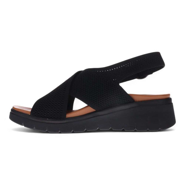 Revere Comfort Shoes Celia Sandal - Black/Black