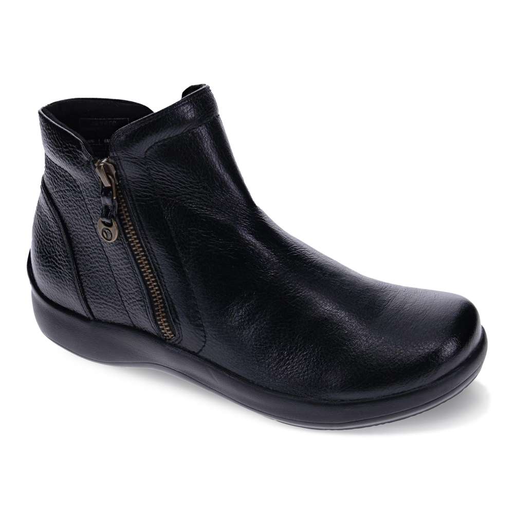 revere comfort shoes Charleston Boot - Black Pebble