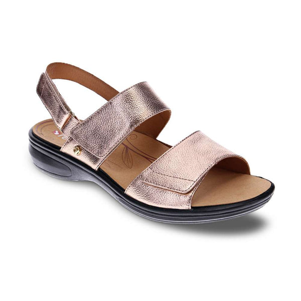 Revere Comfort Shoes Como Adjustable Sandal - Rose