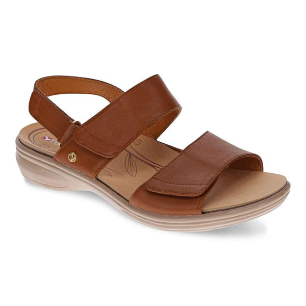 Revere Comfort Shoes Como Adjustable Sandal - Tan
