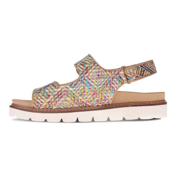 Revere Comfort Shoes Dakota Sandal - Multi Raffia