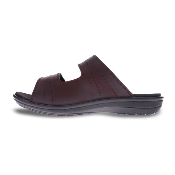 Revere Comfort Shoes Durban Slide Sandal - Whiskey