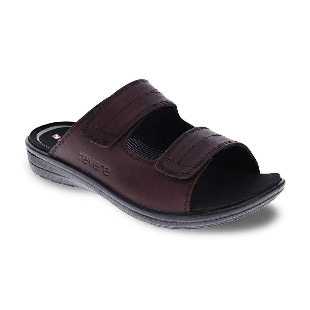 revere comfort shoes Durban Slide Sandal - Whiskey