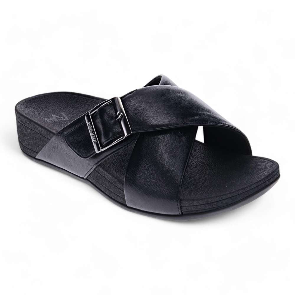 revere comfort shoes Felice Slide - Black