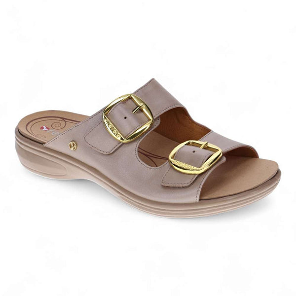 Revere Comfort Shoes Florence II Slide - Champagne