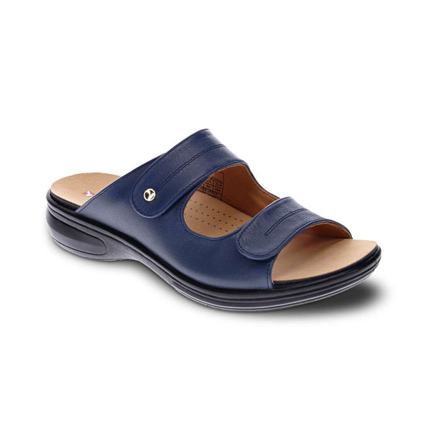 Revere Comfort Shoes Florence Slide - Blue French