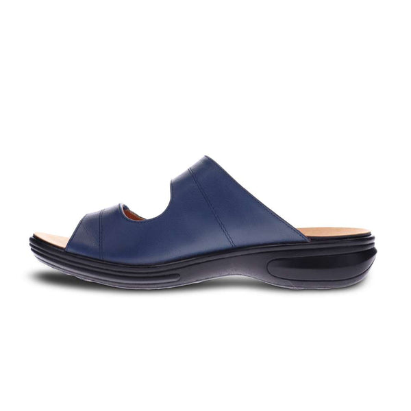 Revere Comfort Shoes Florence Slide - Blue French