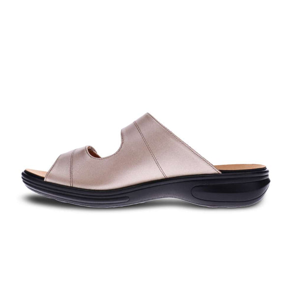 Revere Comfort Shoes Florence Slide - Champagne