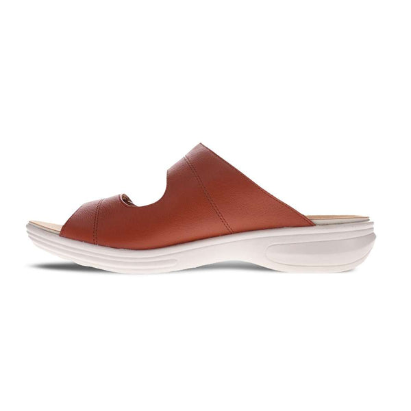 Revere Comfort Shoes Florence Slide - Cognac
