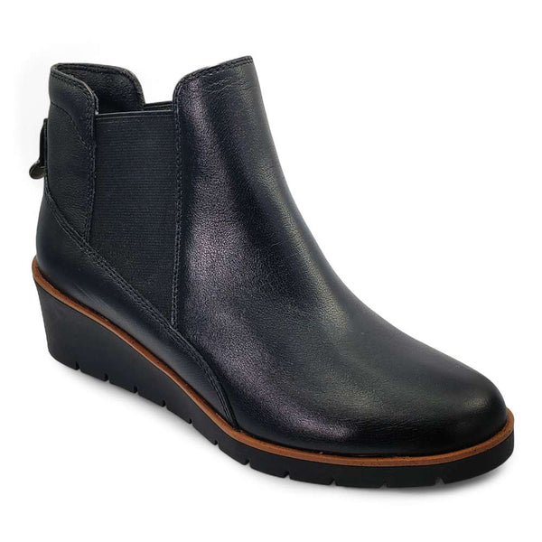 Revere Comfort Shoes Galway Wedged Boot - Black