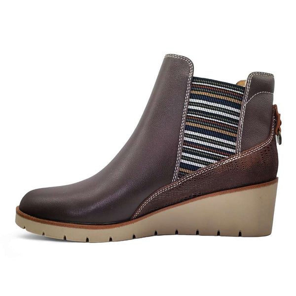 Revere Comfort Shoes Galway Wedged Boot - Espresso