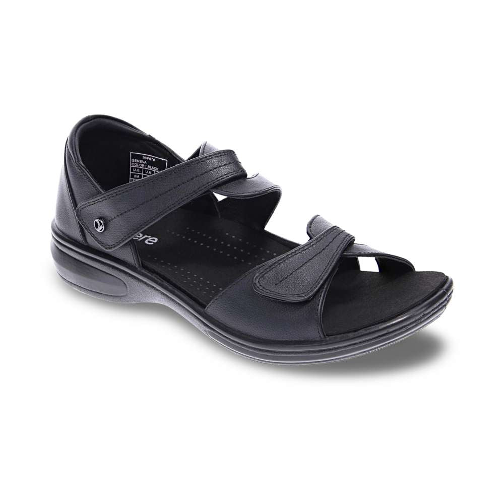 revere comfort shoes Geneva Sandal - Black