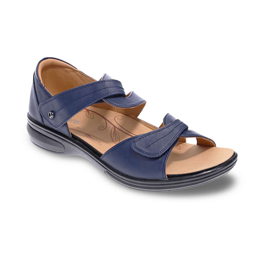 revere comfort shoes Geneva Sandal - Blue French