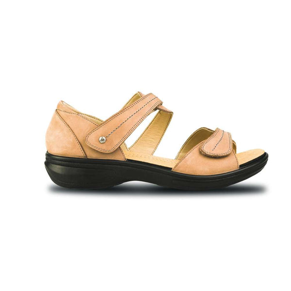 Revere Comfort Shoes Geneva Sandal - Grey Nubuck