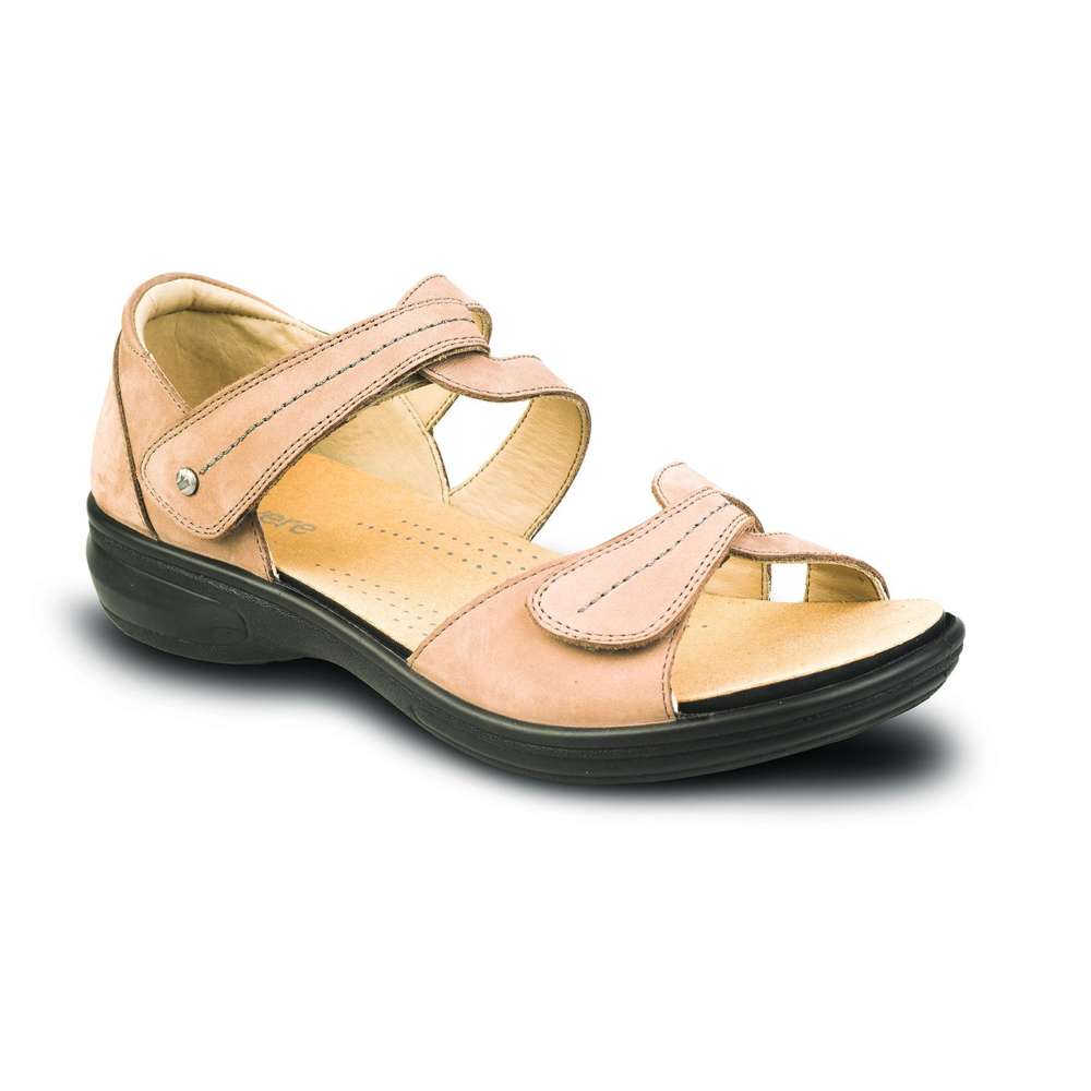 revere comfort shoes Geneva Sandal - Grey Nubuck