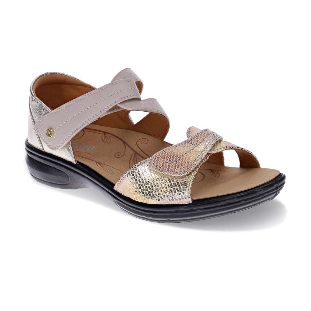 revere comfort shoes Geneva Sandal - Mixed Metallic