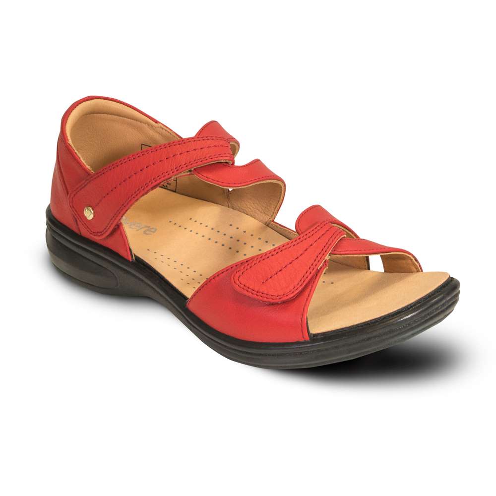revere comfort shoes Geneva Sandal - Red