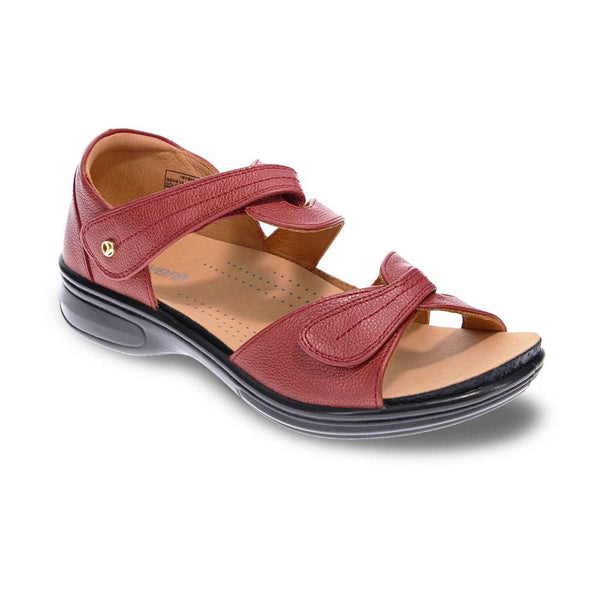 Revere Comfort Shoes Geneva Sandal - Ruby Metallic