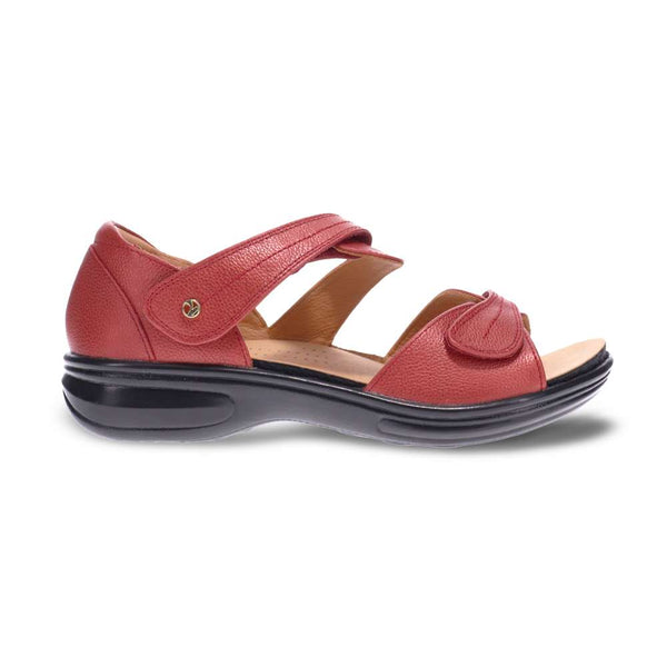 Revere Comfort Shoes Geneva Sandal - Ruby Metallic