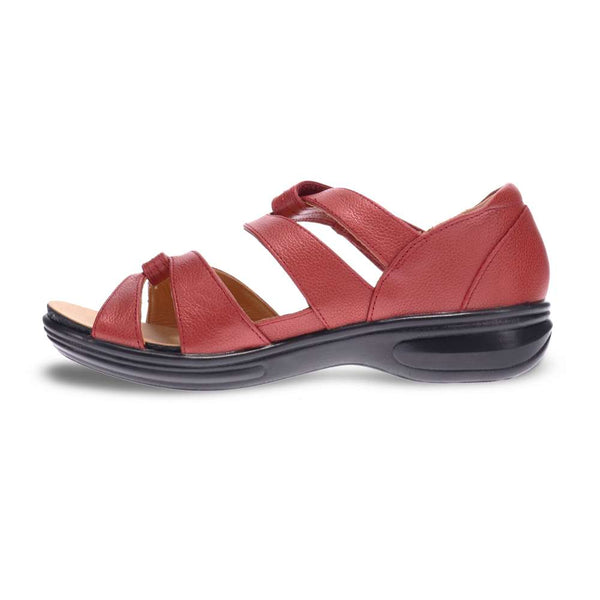 Revere Comfort Shoes Geneva Sandal - Ruby Metallic