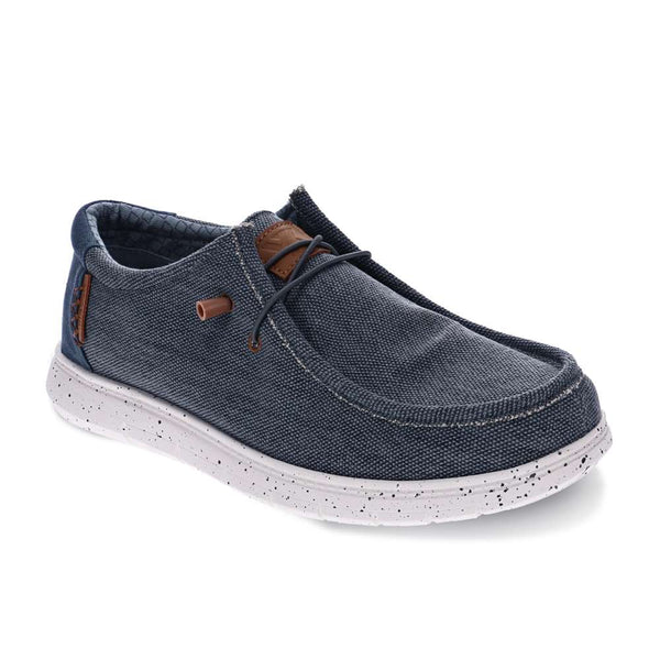 Revere Comfort Shoes Hipster Slip On - Navy