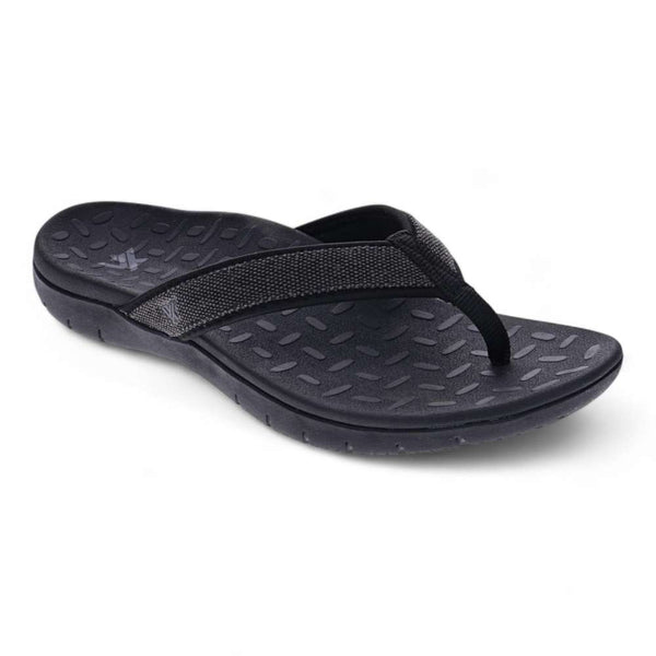 Revere Comfort Shoes Hunter Flip Flops - Black