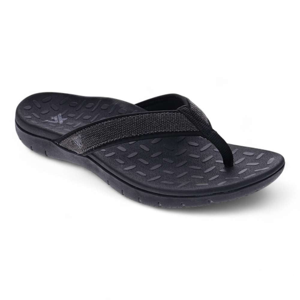 revere comfort shoes Hunter Flip Flops - Black